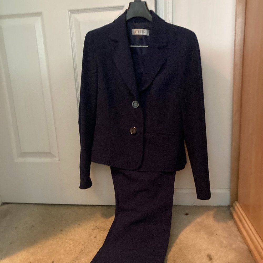 Kasper Blue Pant Suit
